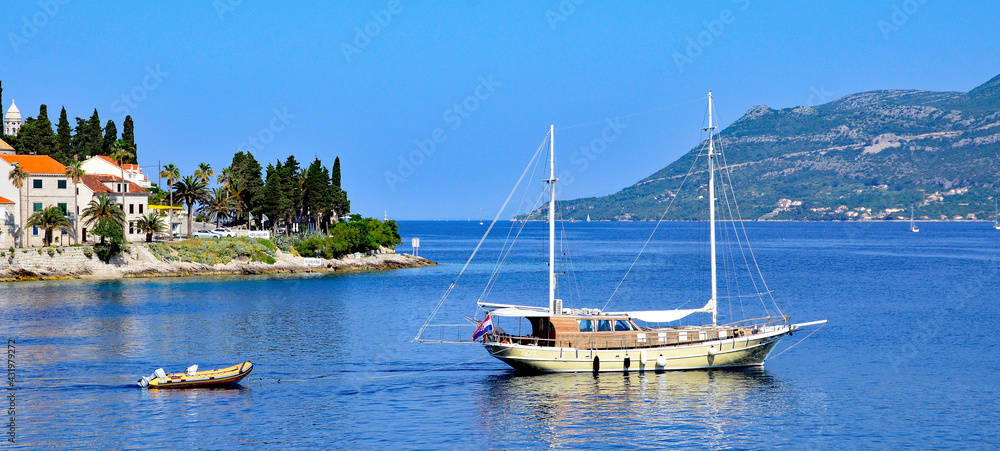 Kroatien,  Küste am Adriatischen Meer, Panorama