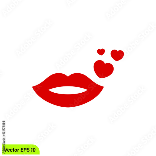 lip icon symbol vector illustration 