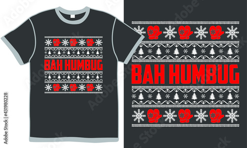 bah humbug clothing design, celebrate isolated clothing