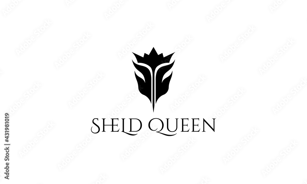 sheld queen modern abstract logo design