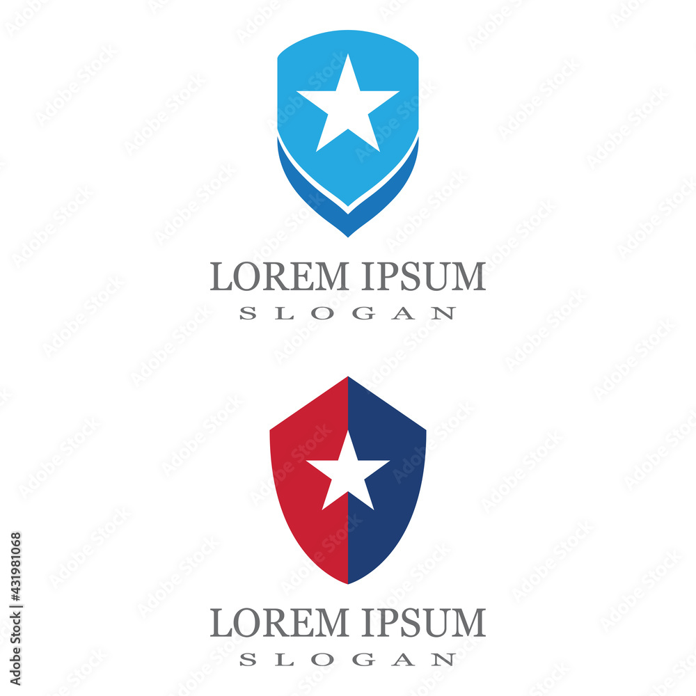 Obraz premium Shield Logo Template vector symbol design