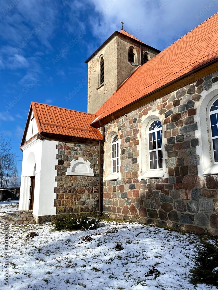 Kirche Augstagirren Sosnovka village, Kaliningrad region 