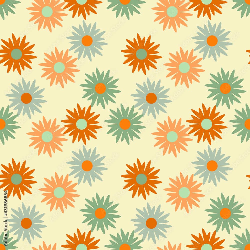 Obraz premium Floral template seamless pattern.