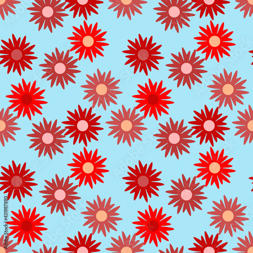 Floral template seamless pattern. © Stefan Grau
