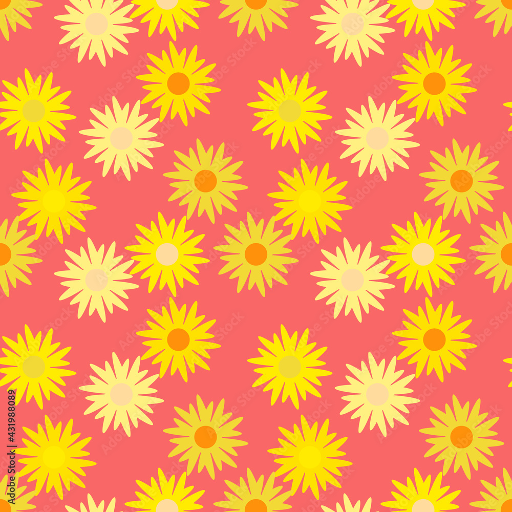 Floral template seamless pattern. Floral template seamless pattern.