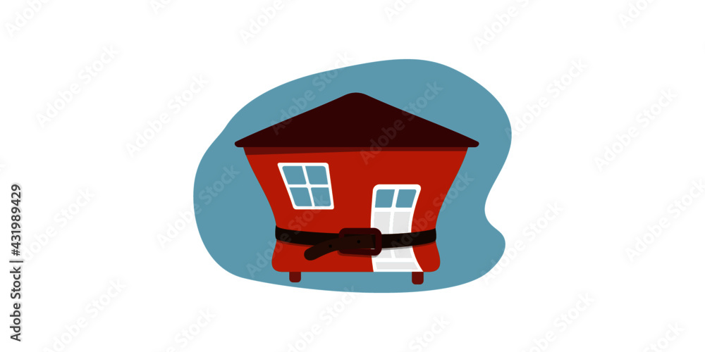Tiny house with belt, a small mobile home Tiny house with belt, a small mobile home