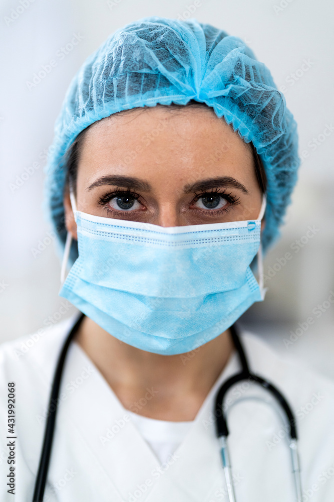Female doctor in clinic Female doctor in clinic