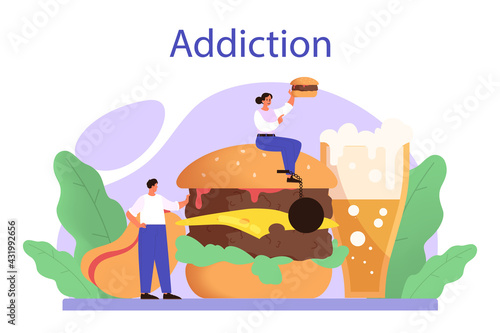 Addiction concept. Idea of medical treatment for addicted people.