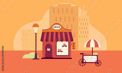 shop store open welcome ice cream