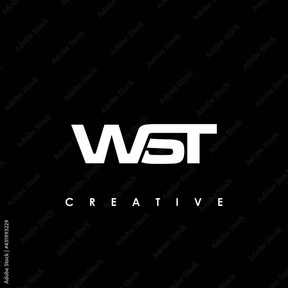 WST Letter Initial Logo Design Template Vector Illustration