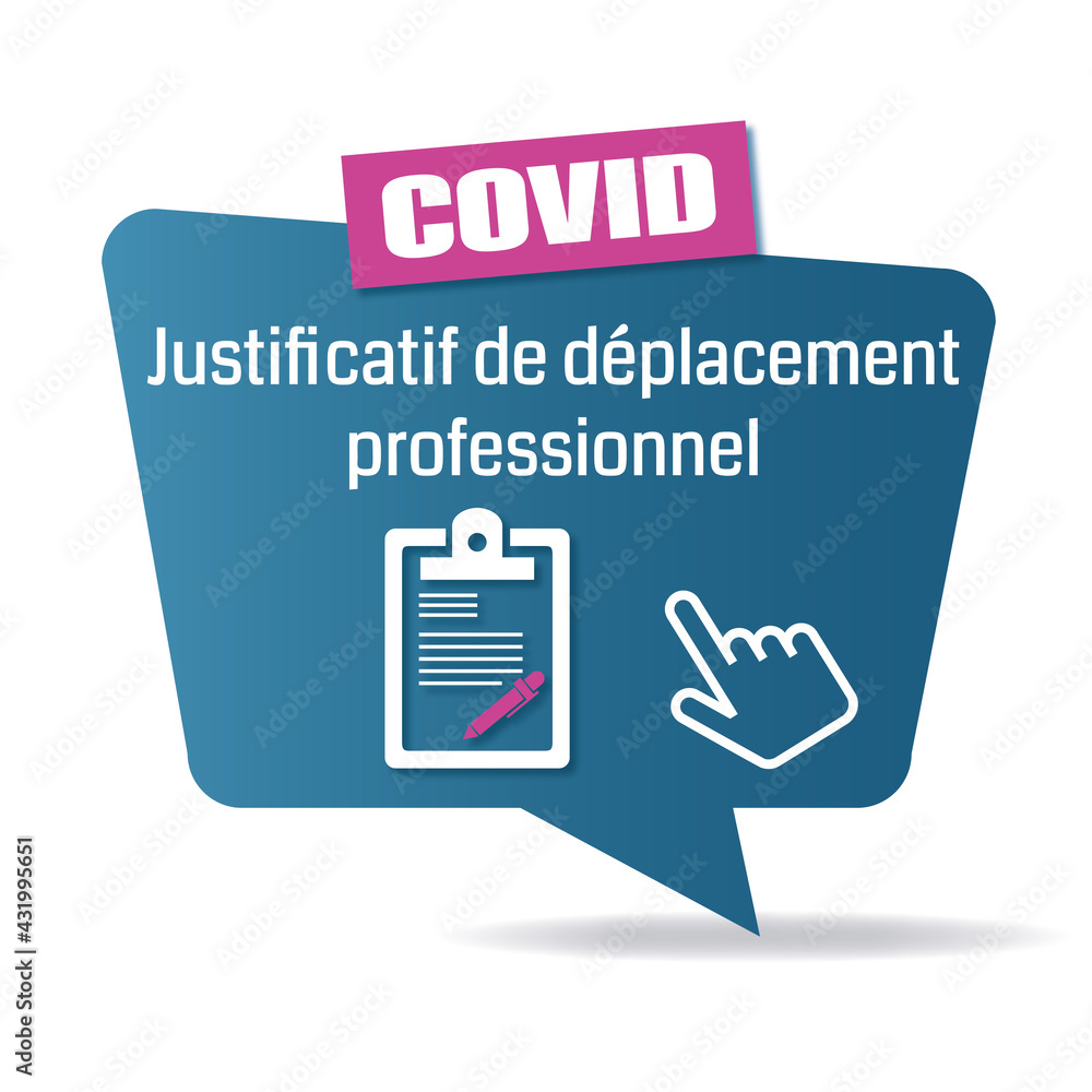Vetor de Logo justificatif de déplacement professionnel. do Stock ...