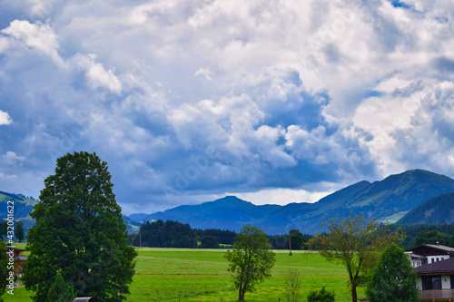 Gewitterwolken in den Alpen