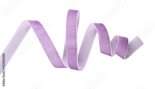 Twisted lilac velvet ribbon...
