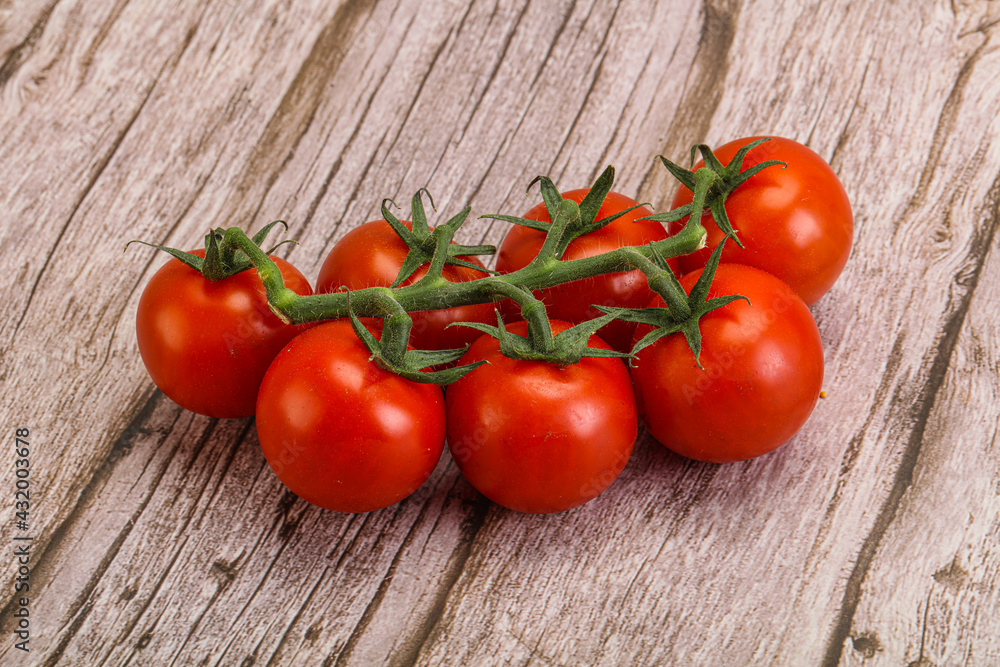 Fresh ripe cherry tomato branch Fresh ripe cherry tomato branch
