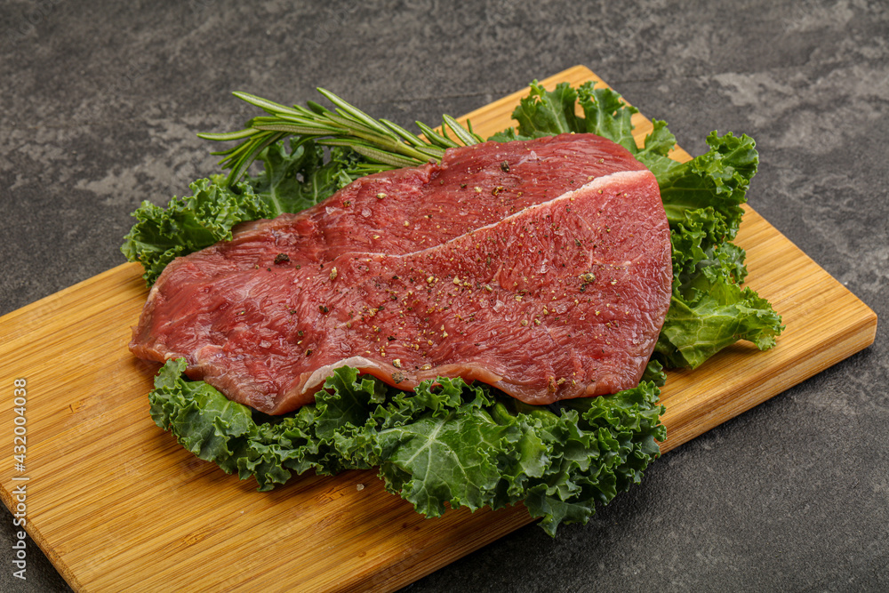 Raw beef steak for grill