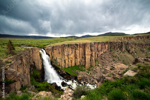 The mighty North Clear Creek Falls is a popular attraction between Lake City and Creede, Colorado photo