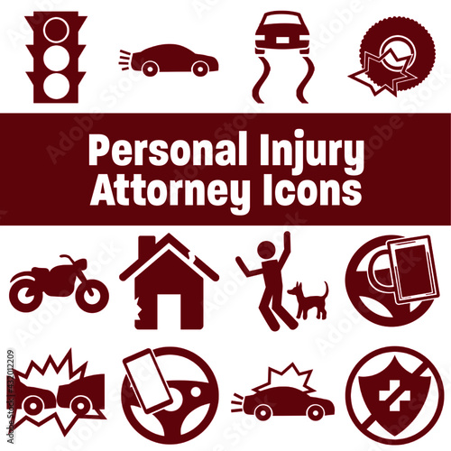Personal Injury Attorney Icons