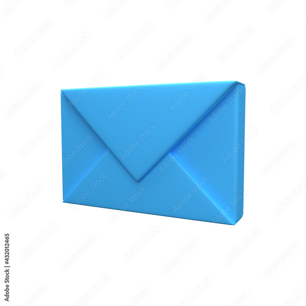 3d letter envelope icon. 3d rendering letter envelope icon. Isolated envelope 3d icon 3d letter envelope icon. 3d rendering letter envelope icon. Isolated envelope 3d icon