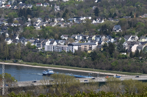 Blick über Koblenz vom Rittersturz photo