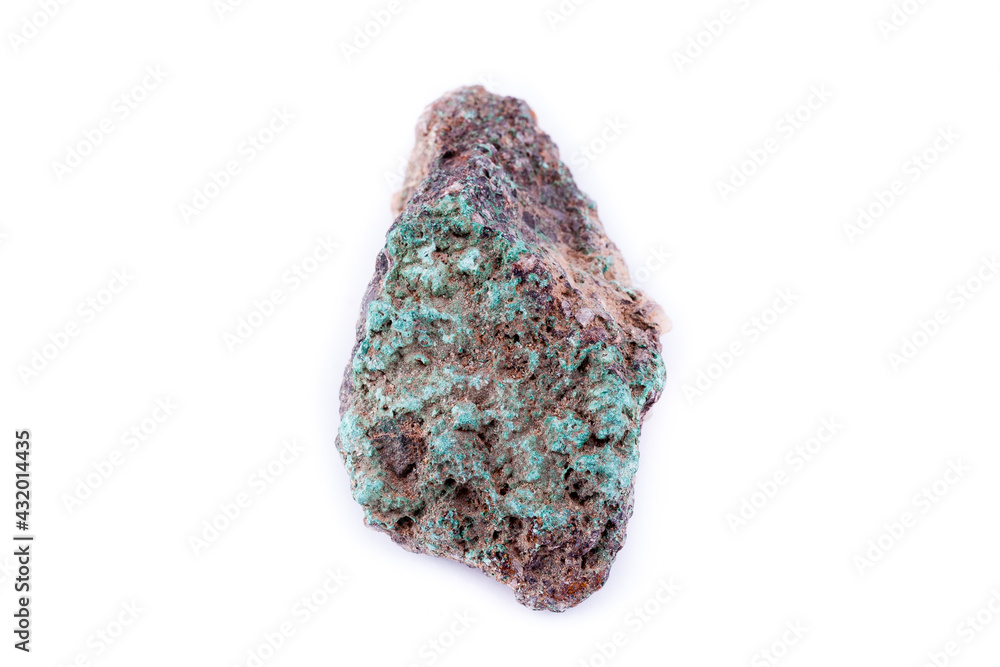 stone macro mineral malachite on a white background stone macro mineral malachite on a white background