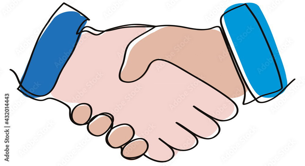 ESQUISSE POIGNÉE DE MAIN