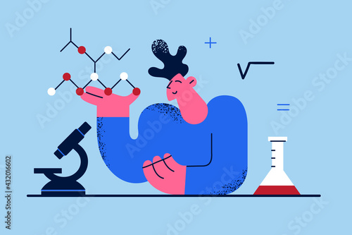 Education, chemistry learning concept