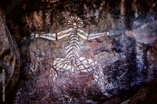 Aboriginal rock art at Nourlangie, Kakadu National Park.