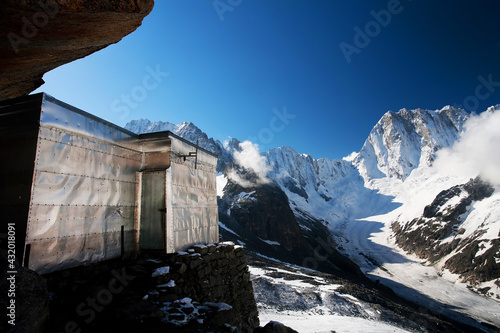 Couvercle mountain Refuge in Haute Savoie, France, Europe photo