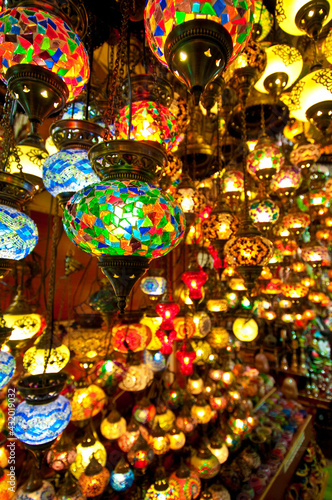 Items for sale in the grand Bazaar in Istanbul, Turkey