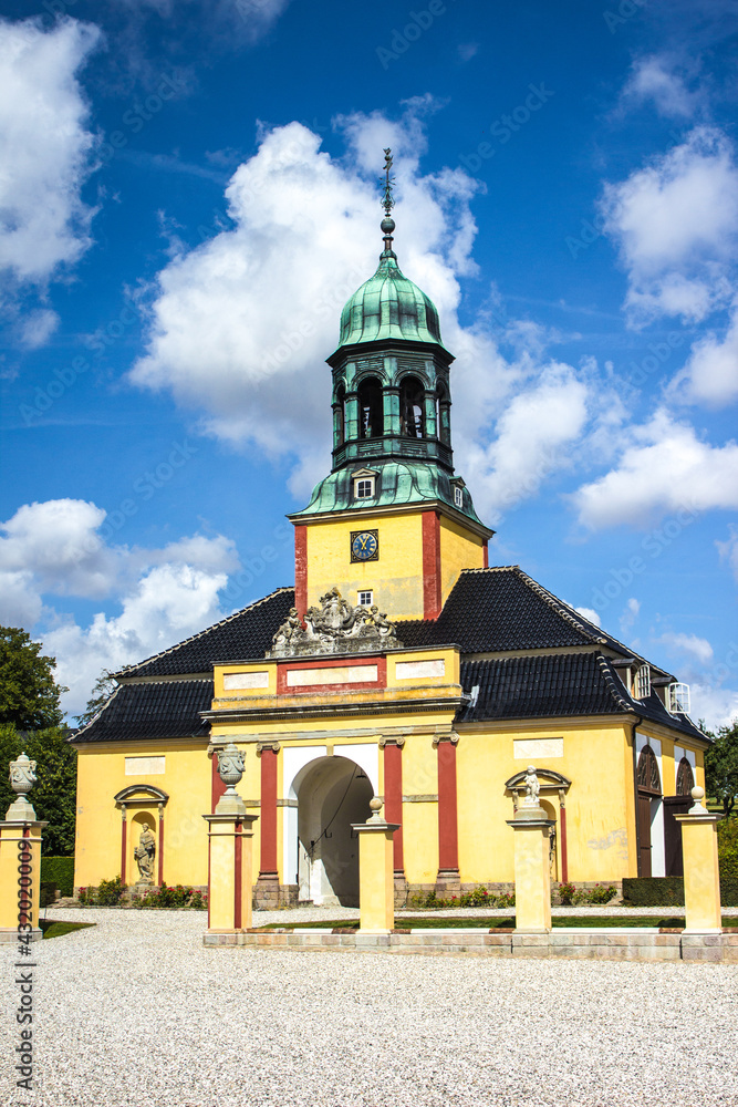 Obraz premium Ledreborg Slotskapel (castle chapel) Lejre Roskilde Ledreborg Slot (castle) Region Sjælland (Region Zealand) Denmark