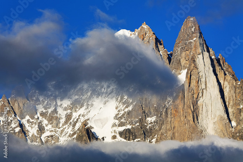 Foto Sunset light over Les Drus, Haute Savoie, France