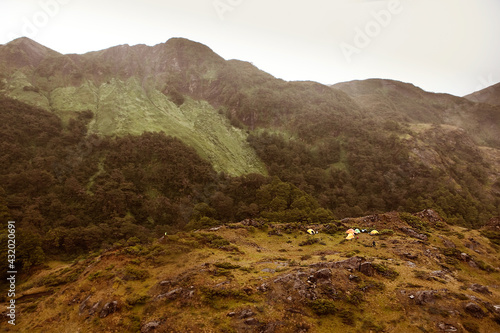 Checkpoint Ten of the 2011 Wenger Patagonian Expedition Race atop a very wet peak in Southern Patagonia. photo