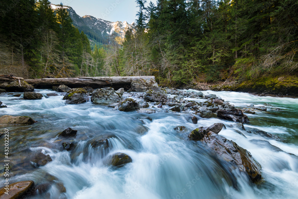 Nooksack River, Snoqualmie National Forest, Washington State, USA Nooksack River, Snoqualmie National Forest, Washington State, USA