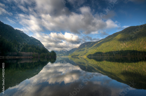 Reflection at Cameron Lake on Vancouver Island photo