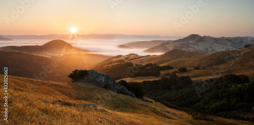 Sunrise, coast range, San Luis Obispo photo
