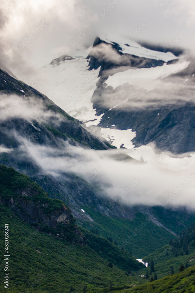 The Tracy Arm Fjord in Alaska's inside passage provides a dramatic landscape of ice and soaring cliffs. The Tracy Arm Fjord in Alaska's inside passage provides a dramatic landscape of ice and soaring cliffs.