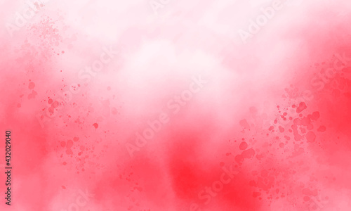 Bright pink abstract watercolor background with sprinkle drops vector illustration.
