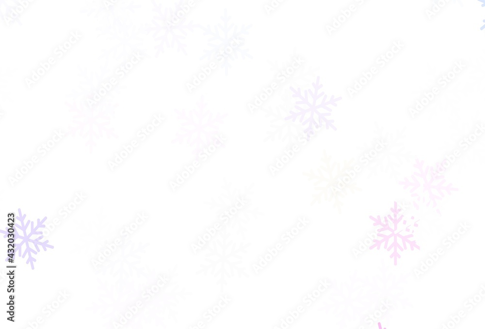 Light Purple vector background with beautiful snowflakes, stars. Light Purple vector background with beautiful snowflakes, stars.