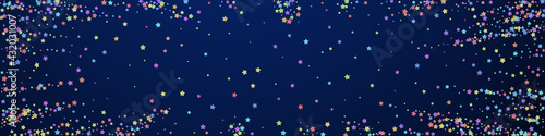 Festive divine confetti. Celebration stars. Colorf