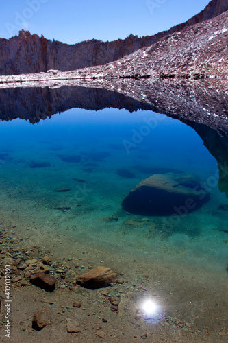 Iceberg Lake near Mount Whitney in Lone Pine, California photo