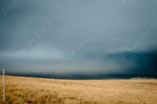 Stormy skis over Eastern Montana. photo