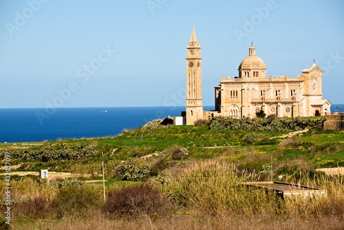 The Assumption of the Blessed Virgin Mary church in Ta' Pinu, Garb, on the island of Gozo, Malta. photo