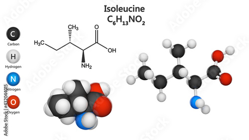 Fotografía Isoleucine (symbol Ile or I) is an amino acid that is used in the biosynthesis of proteins