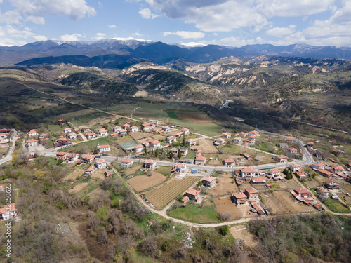 Wallpaper Mural Aerial view of Lozenitsa Village and Vine plantations, Bulgaria Torontodigital.ca