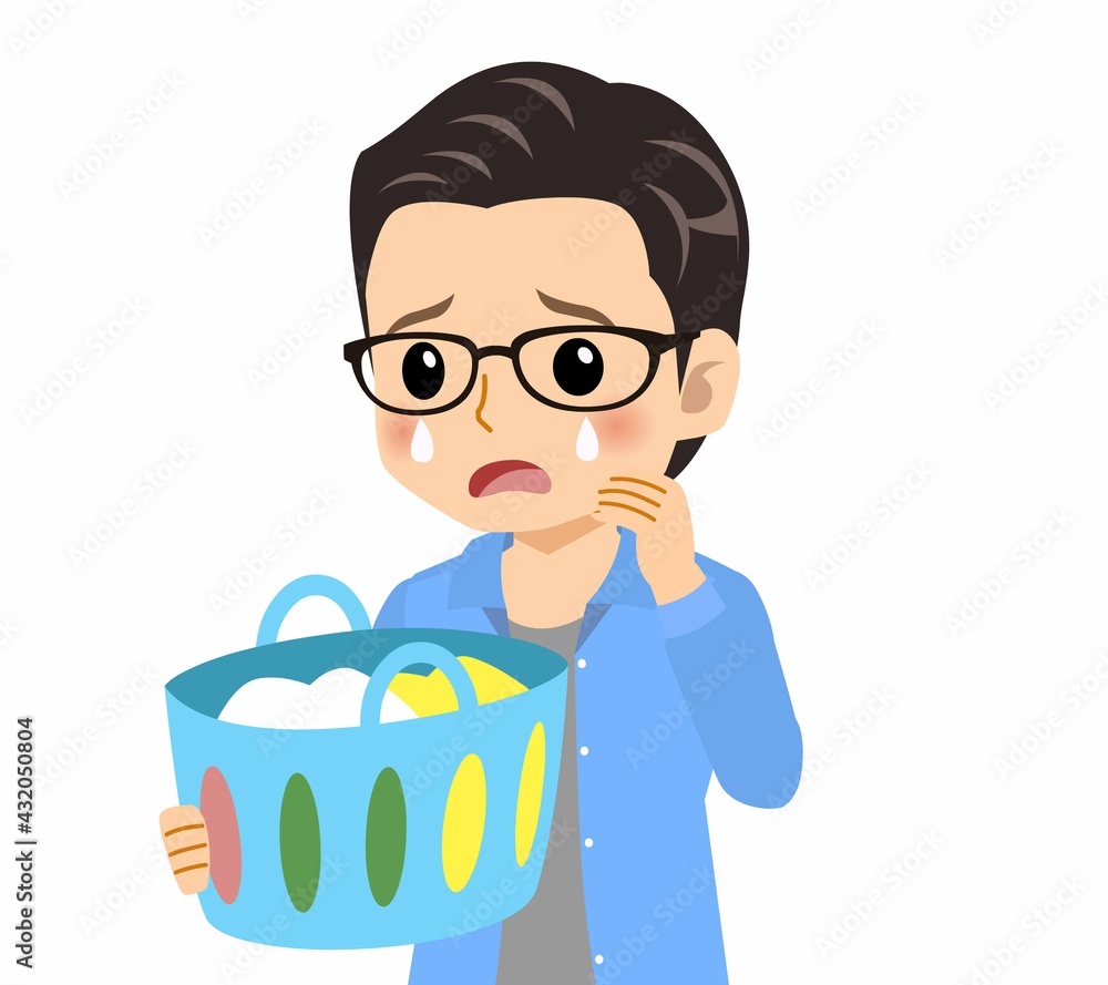 メガネを掛けた若い男性 メガネを掛けた若い男性
