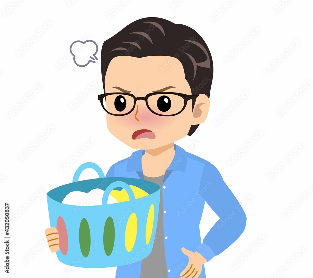 メガネを掛けた若い男性 メガネを掛けた若い男性