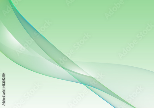 Fototapeta Naklejka Na Ścianę i Meble -  Abstract background waves. Mint green, white and blue abstract background for wallpaper oder business card