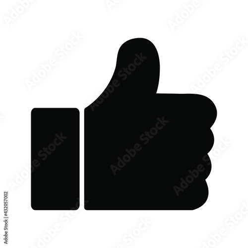 Thumbs up thumbs down icon vector color editable