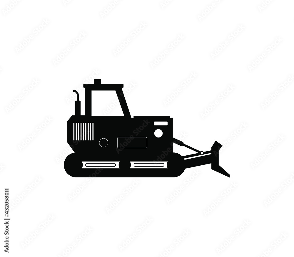 Naklejka premium Bulldozer icon