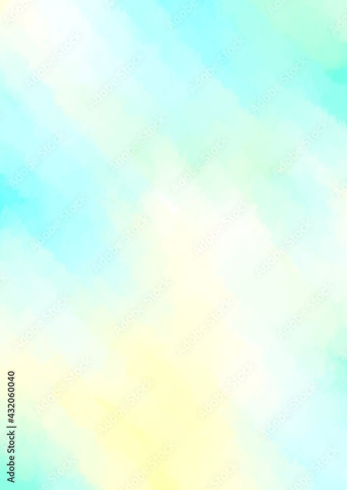 水色と黄色の淡い水彩テクスチャ背景stock Illustration Adobe Stock